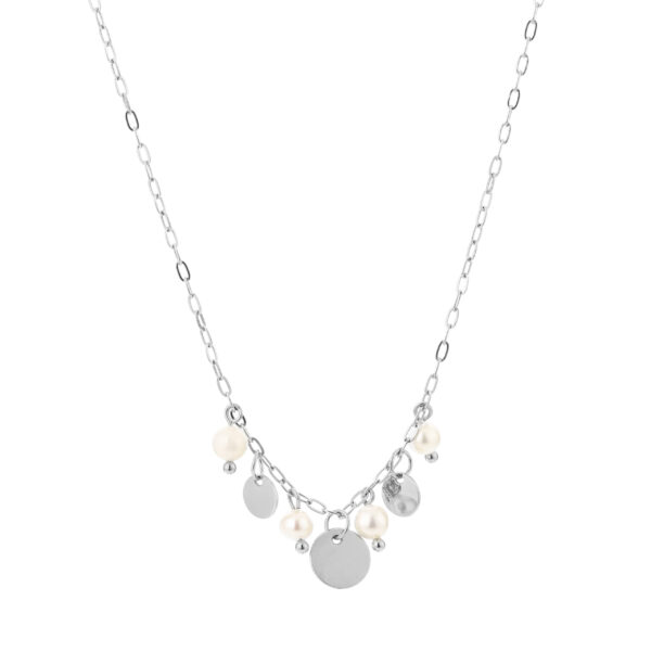 Necklace 'Pearls and coins'