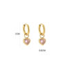 Earrings 'Pink heart'