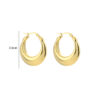 Earrings 'Thick hoops'