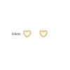 Earrings 'Open heart studs'