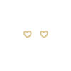 Earrings 'Open heart studs'