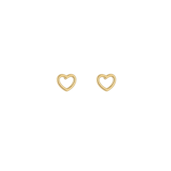 Earrings 'Open heart studs'