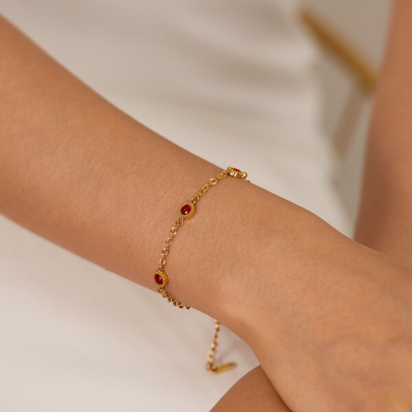 Bracelet 'Red stone'