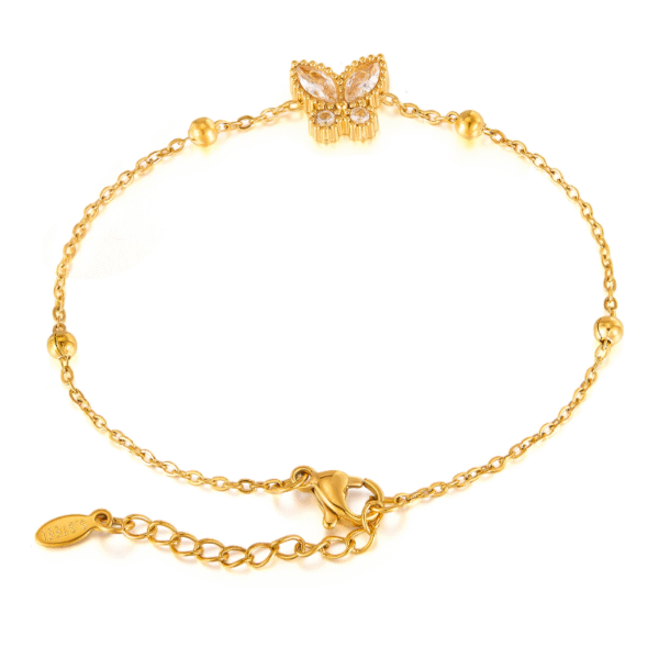 Bracelet 'Strass butterfly'