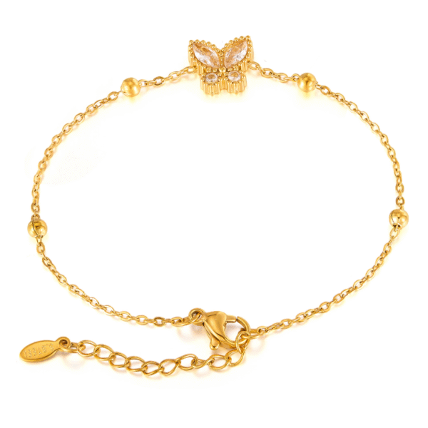 Bracelet 'Strass butterfly'