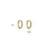 Earrings 'Diamond hoop white'