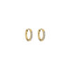 Earrings 'Diamond hoop white'