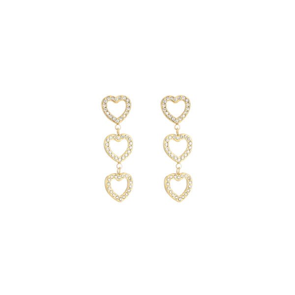 JE15591_241_3_1 Earrings 'Three shimmering hearts'