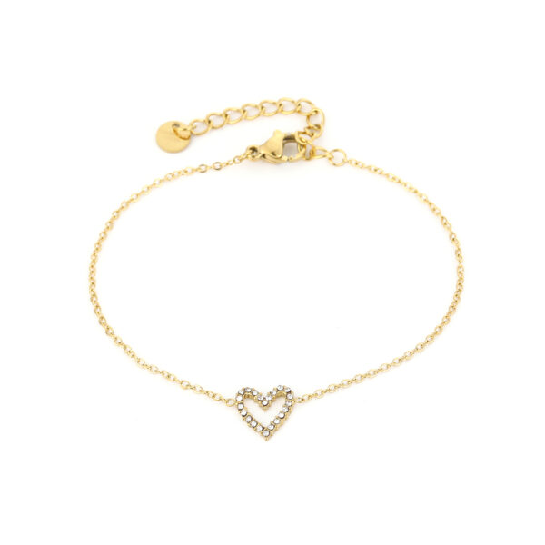 Bracelet 'Shimmering open heart'