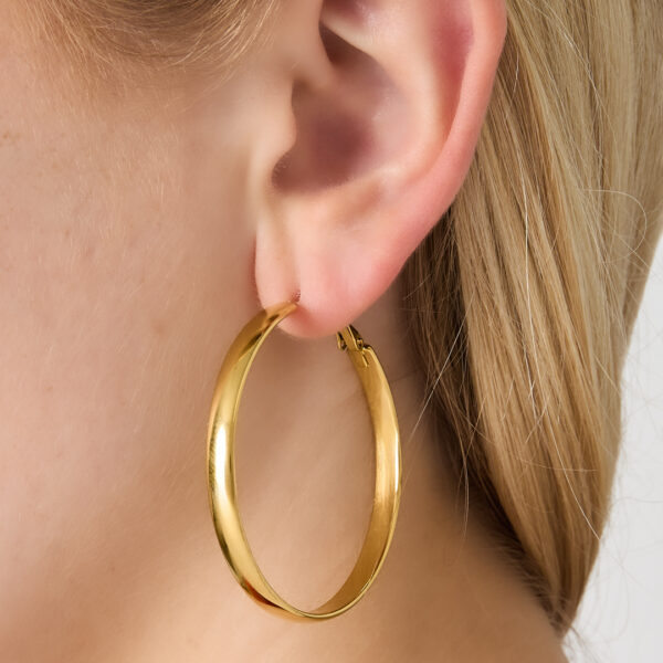 Earrings 'Basic hoop thick M'