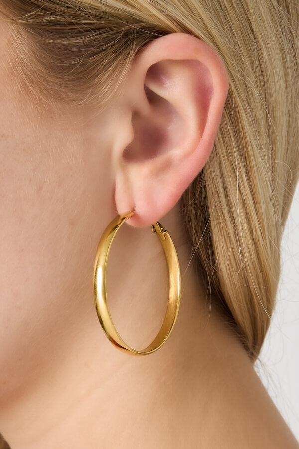 Earrings 'Basic hoop thick M'