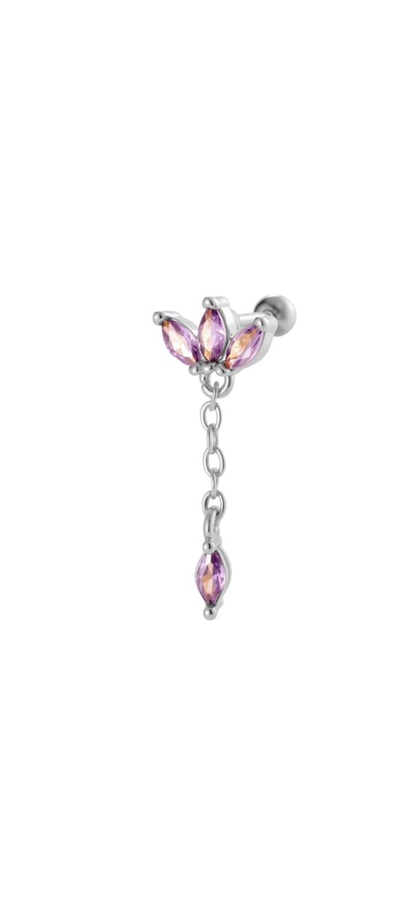 Earring 'Twinkle lila'