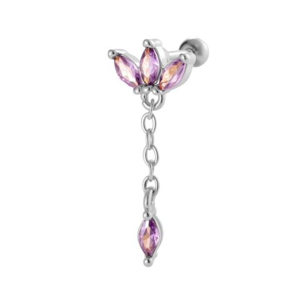 Earring 'Twinkle lila'