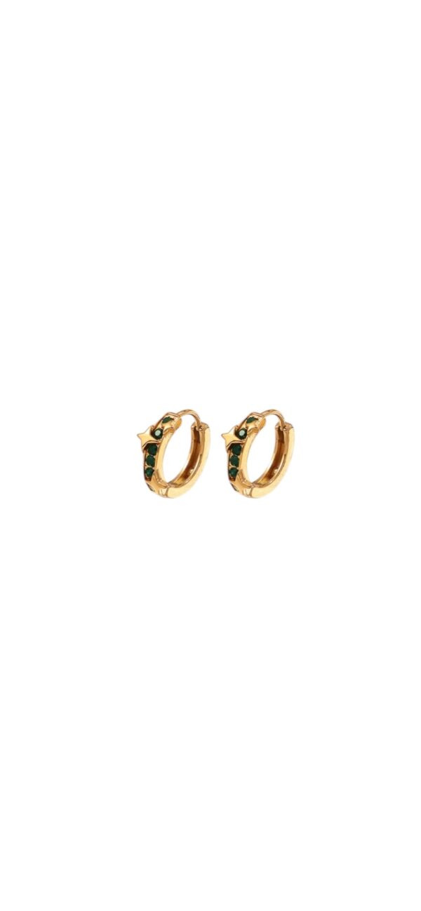 Earrings 'Shimmer black'