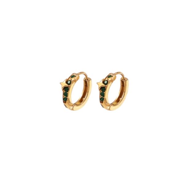 Earrings 'Shimmer black'