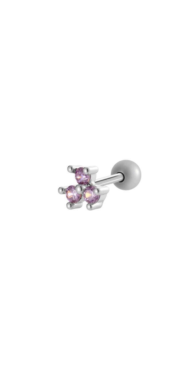 Earring 'Twinkling lila'