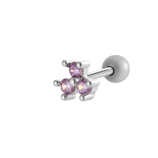 Earring 'Twinkling lila'