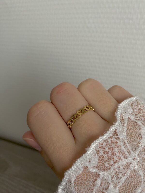 Ring 'Upside down love'