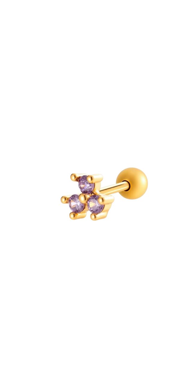 Earring 'Twinkling lila'