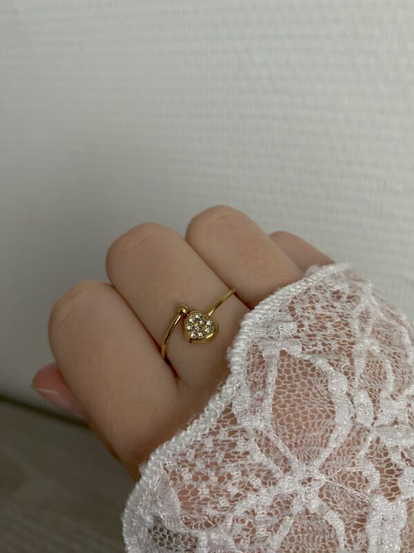 Ring 'Shimmering heart'