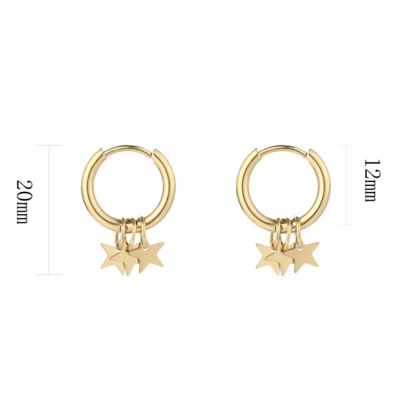 Earrings 'Star hoops'