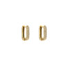 Earrings 'Shiny rectangle'