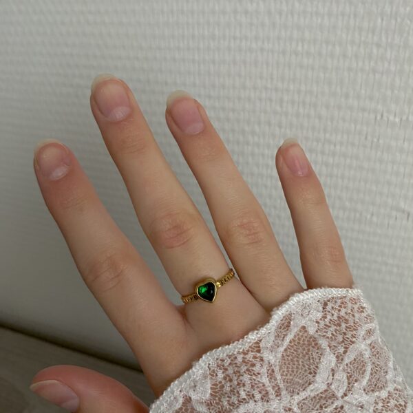 Ring 'Green heart'