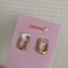 Earrings 'Shiny rectangle'