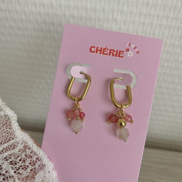 Earrings 'Pink charms'
