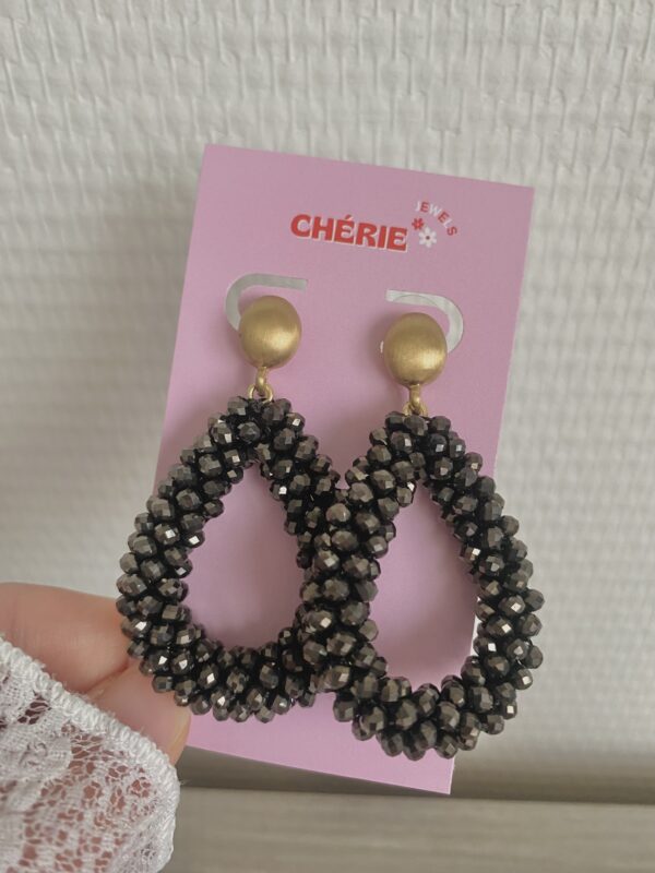 Earrings 'Dark beads'