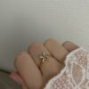 Ring 'Simple strass flower'