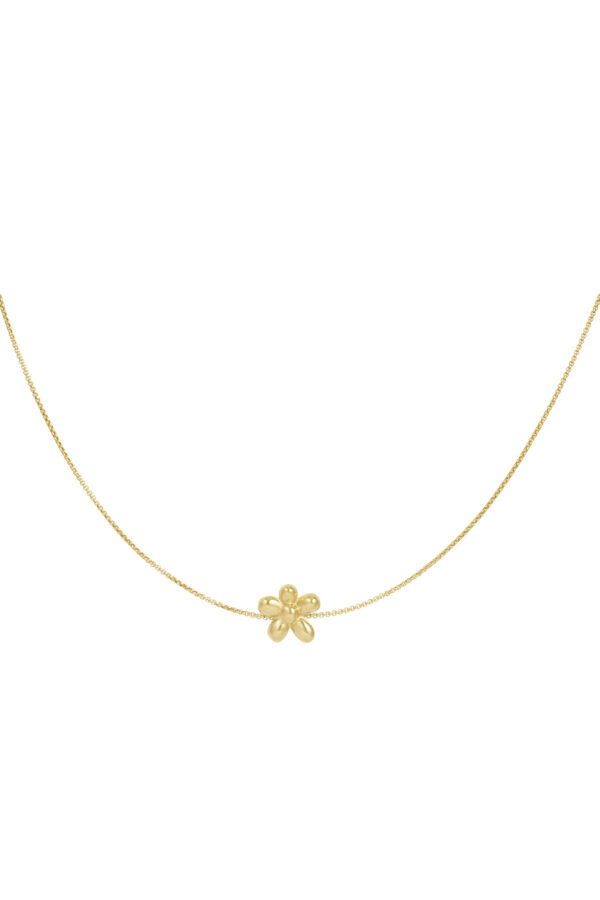 Necklace 'Puffy flower'