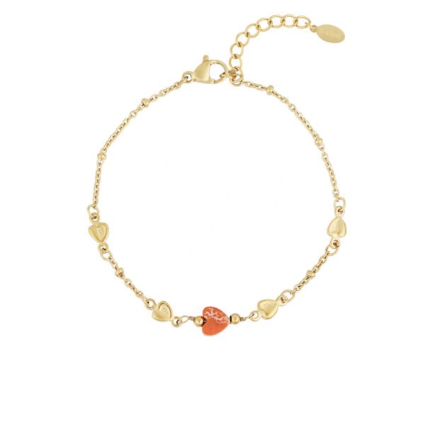 Bracelet 'Orange heart'