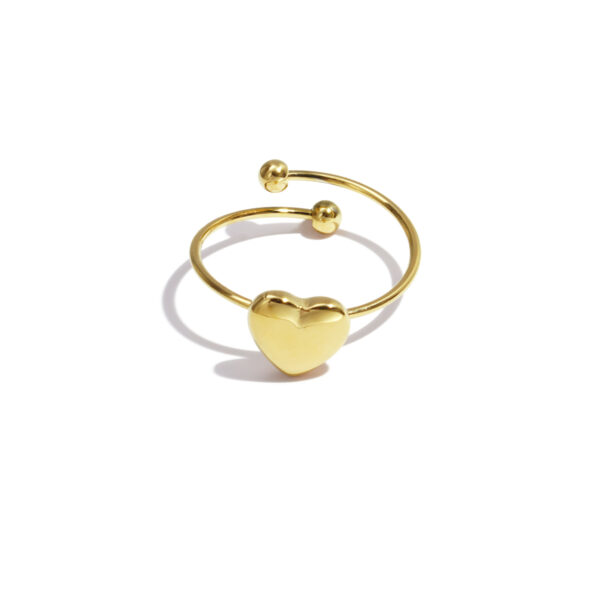Ring 'Curvy heart'