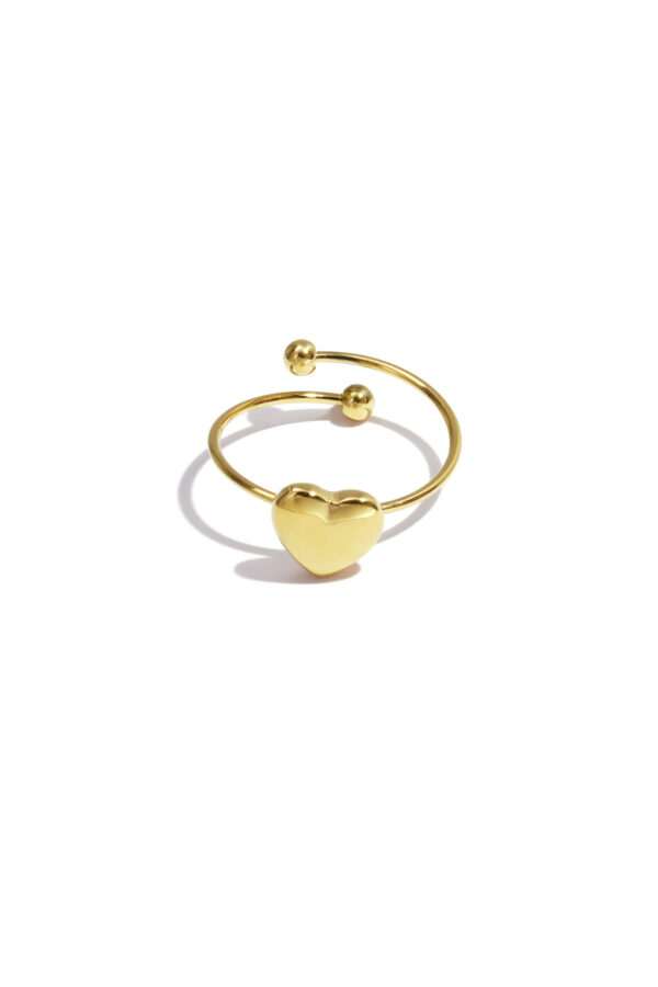 Ring 'Curvy heart'
