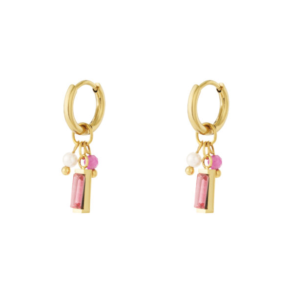 Earrings 'Pink ocean'