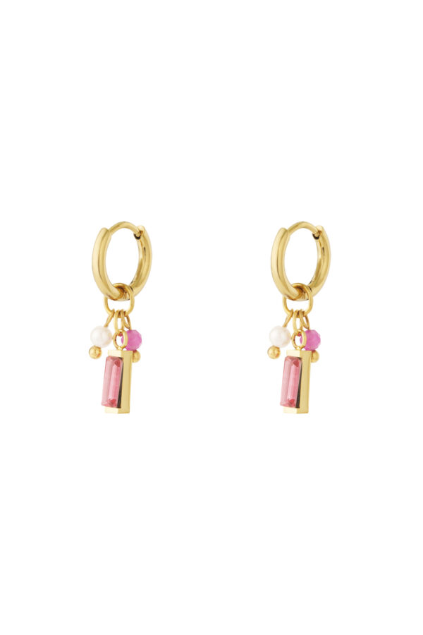 Earrings 'Pink ocean'