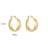 Earrings 'Flat hoops'