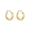 Earrings 'Flat hoops'