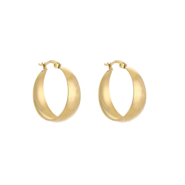 Earrings 'Flat hoops'