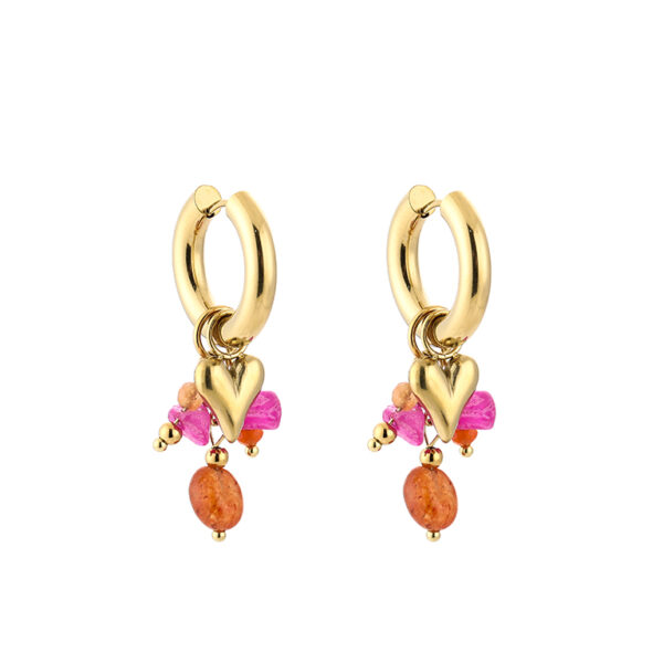 JE19206_175_3_1 Earrings 'Velvet rose'