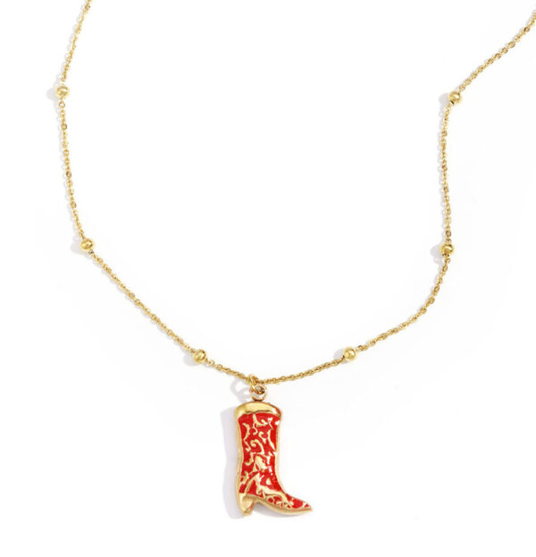 Necklace 'Cowboy boots'