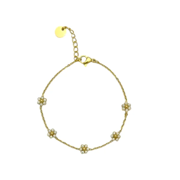 Bracelet 'Strass flower'