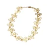 Necklace 'Statement open flowers'