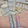 Bangle 'Polka dot blue/pink'