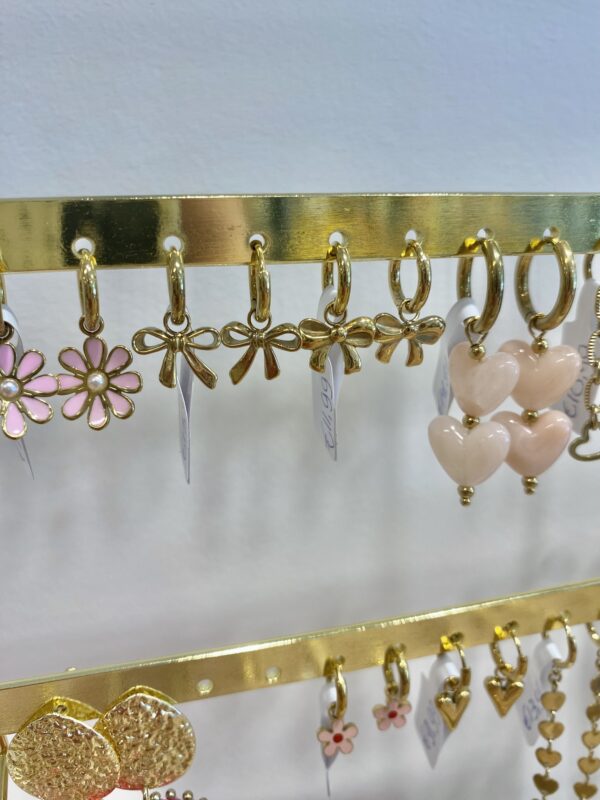 Earrings 'Pink daisy'