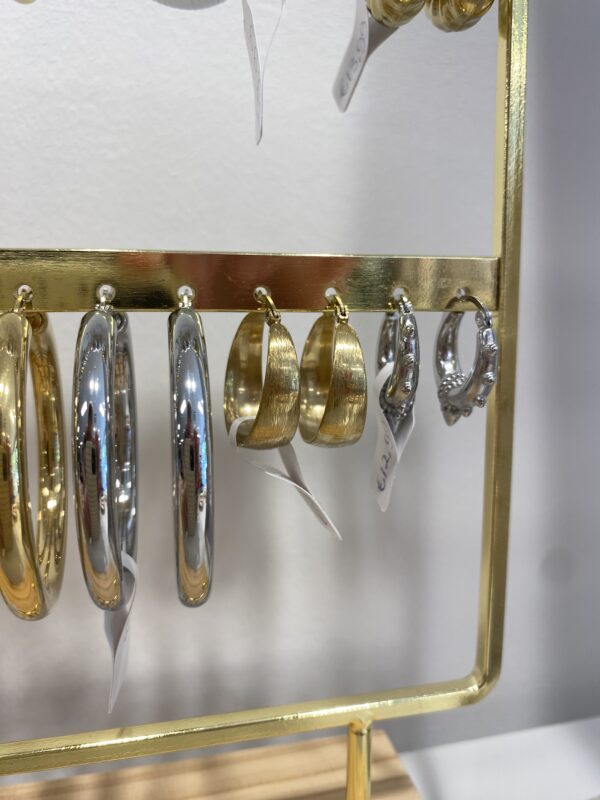 Earrings 'Flat hoops'