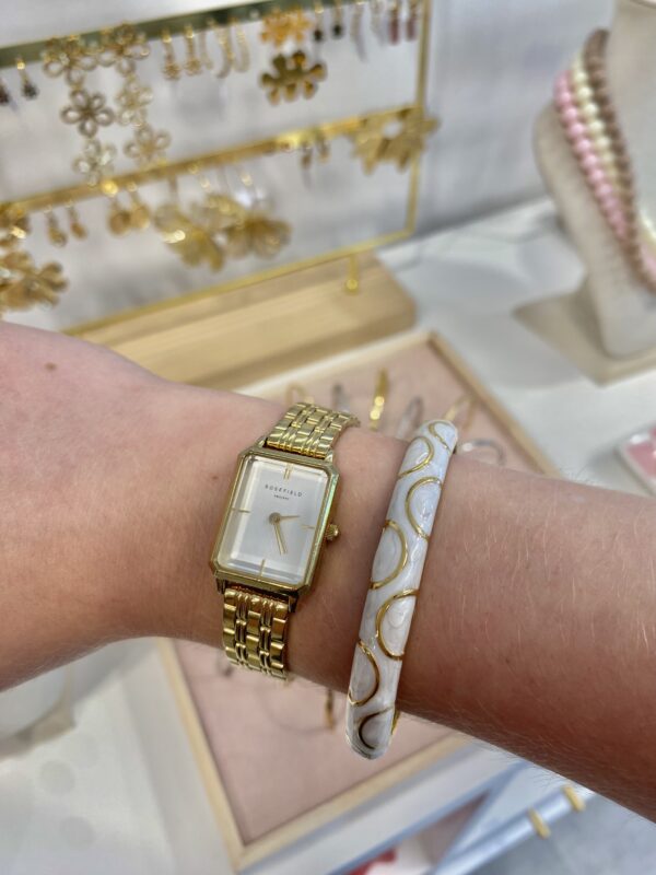 Bangle 'Polka dot white'