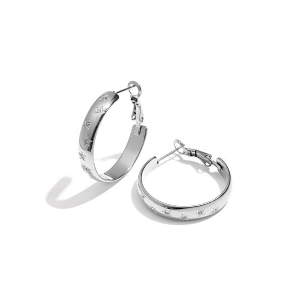 Earrings 'Trendy star hoops'