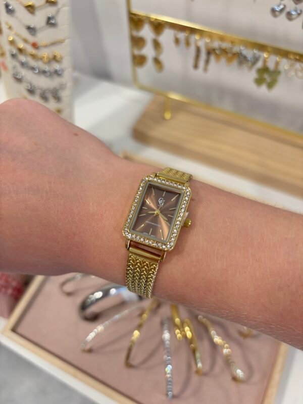Horloge 'Ivy' goud